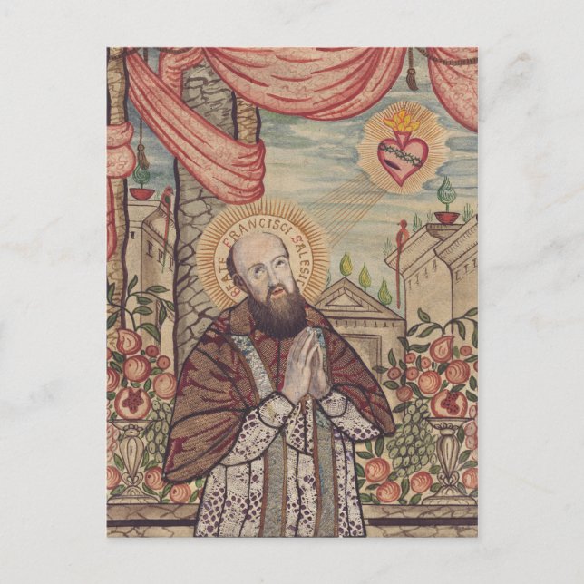 Saint Francis De Sales Bishop Of Geneva Portrait  Postcard (Front)