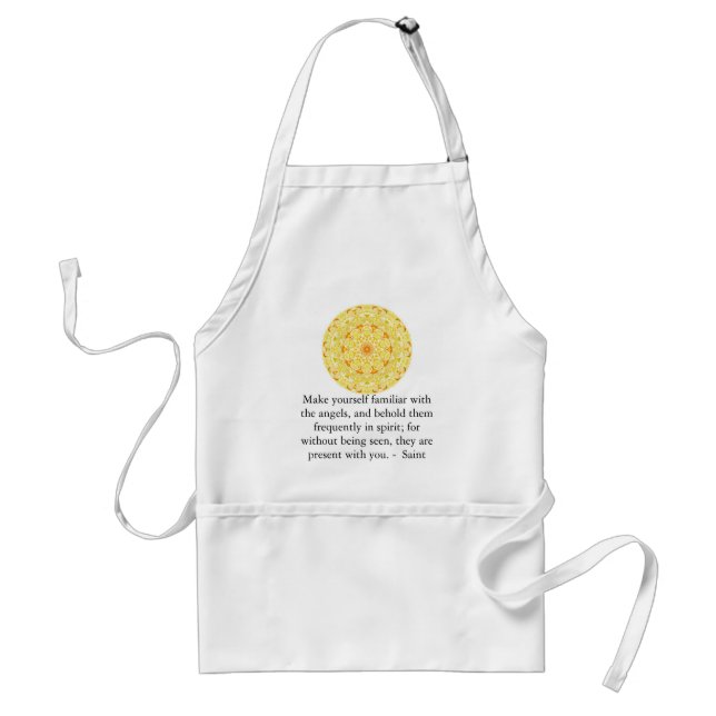 Saint Francis de Sales QUOTE about Angels Standard Apron (Front)