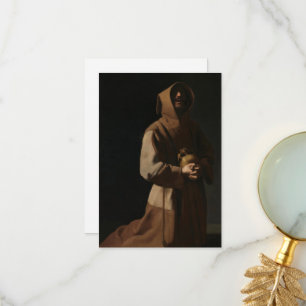 Saint Francis in Meditation by Francisco Zurbaran Thank You Card