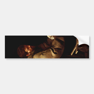 Saint Francis in Prayer (Christian) (Caravaggio) Bumper Sticker
