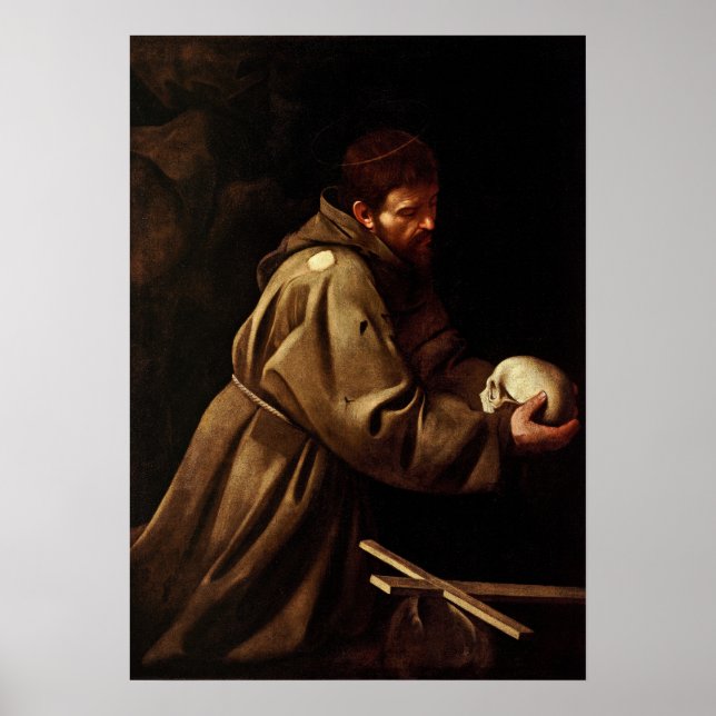 Saint Francis in Prayer Poster (Front)