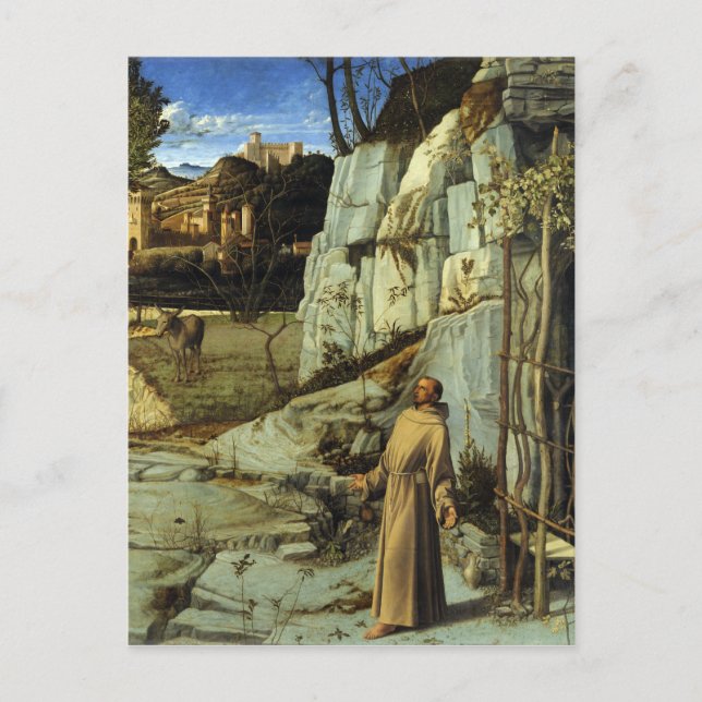 Saint Francis in the Desert by Giovanni Bellini Postcard (Front)