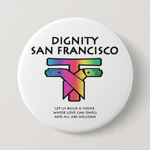 Saint Francis LGBTQ Magnet 7.5 Cm Round Badge