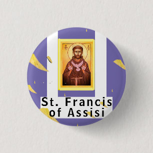 Saint Francis of Assisi 3 Cm Round Badge