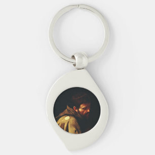 Saint Francis of Assisi by Caravaggio Key Ring