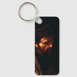 Saint Francis of Assisi by Caravaggio Key Ring