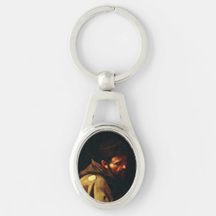 Saint Francis of Assisi by Caravaggio Key Ring