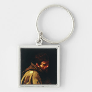 Saint Francis of Assisi by Caravaggio Key Ring