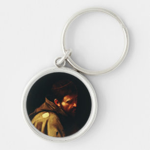 Saint Francis of Assisi by Caravaggio Key Ring
