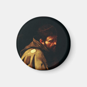 Saint Francis of Assisi by Caravaggio Magnet