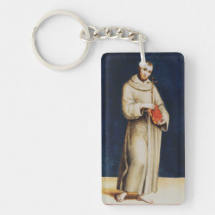 Saint Francis of Assisi by Raphael Renaissance Art Key Ring