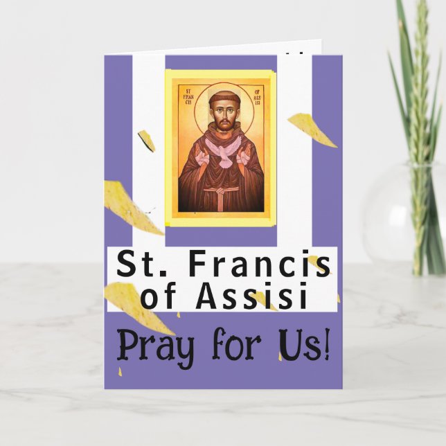 Saint Francis of Assisi  Card (Front)