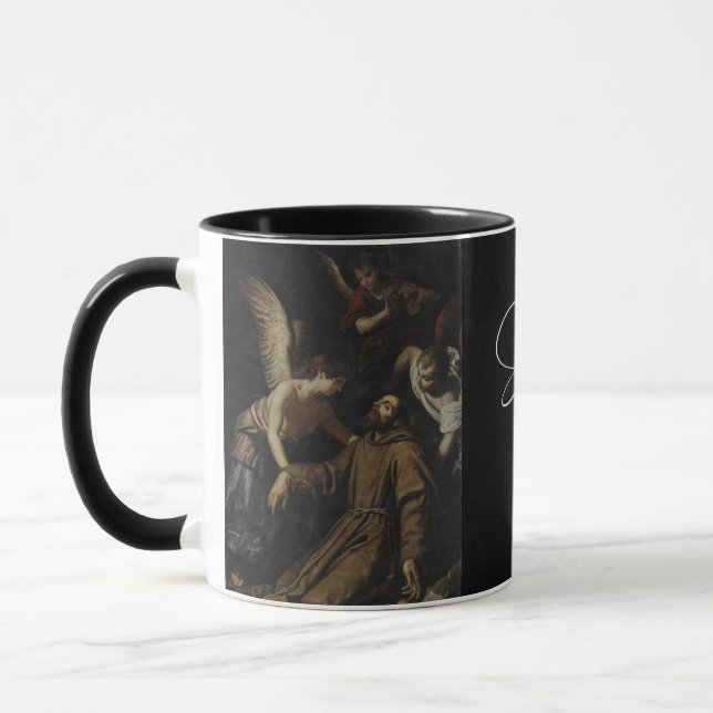 Saint Francis of Assisi, Catholic Saint Coffee Mug (Left)