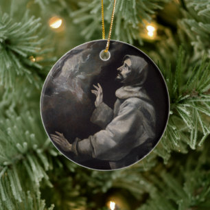 Saint Francis of Assisi Ceramic Tree Decoration