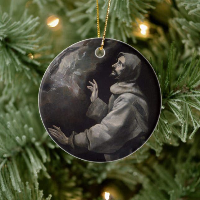 Saint Francis of Assisi Ceramic Tree Decoration (Tree)