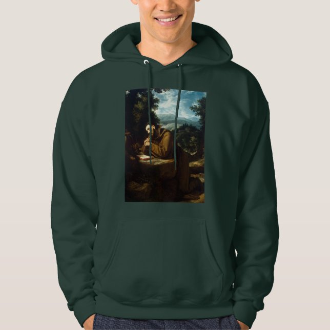 Saint Francis of Assisi Herald of Peace Hoodie (Front)