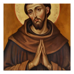 Saint Francis of Assisi – Inspirational Faith  Poster