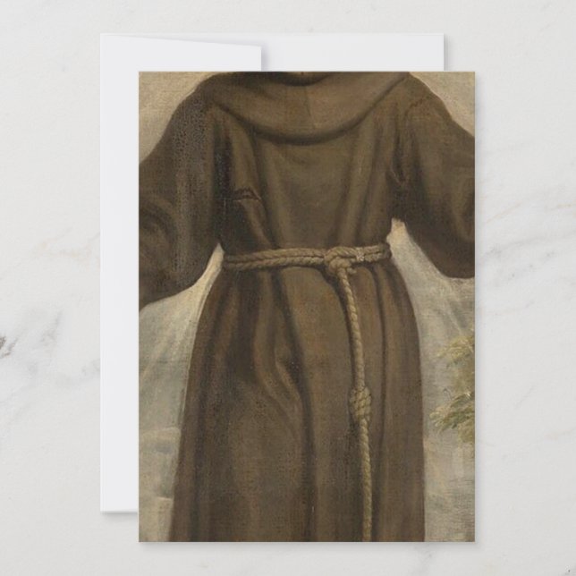 Saint Francis Of Assisi Invitation (Front)