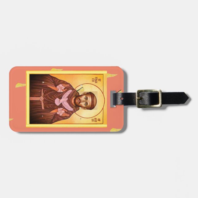 Saint Francis of Assisi Luggage Tag (Front Horizontal)