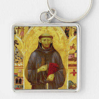 Saint Francis of Assisi Mediaeval Iconography Key Ring