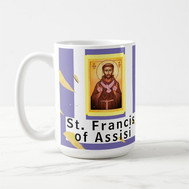Saint Francis of Assisi Mini Tote Bag Coffee Mug (Left)