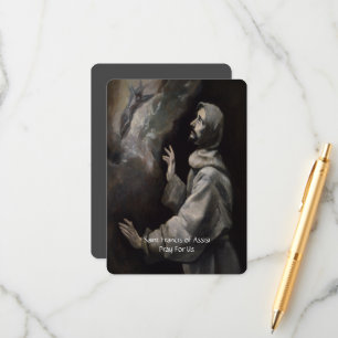 Saint Francis of Assisi Serenity Prayer Enclosure Card