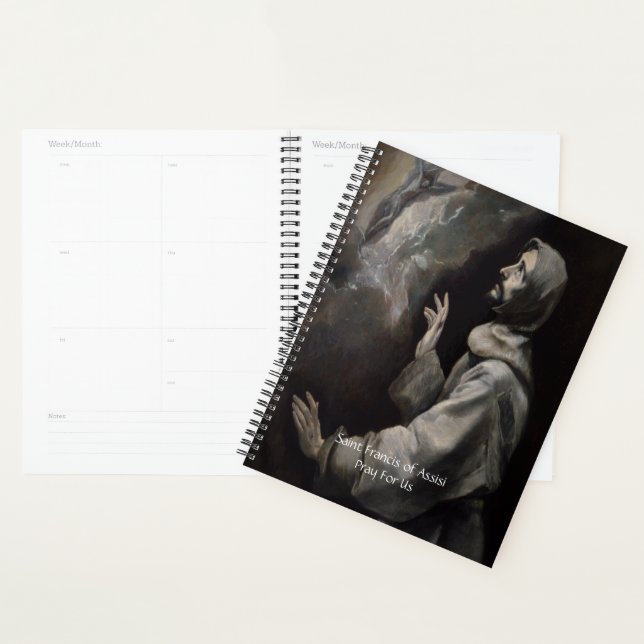 Saint Francis of Assisi Serenity Prayer Planner (Display)