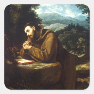 Saint Francis of Assisi Square Sticker