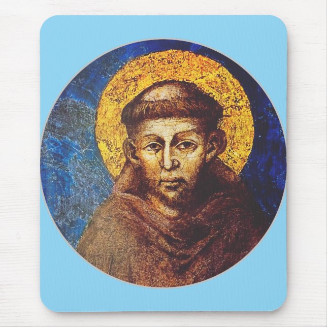 Saint Francis of Assisi The Canticle of Creation Mouse Pad (Front)