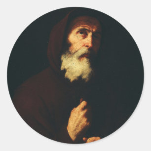 Saint Francis of Paola Classic Round Sticker