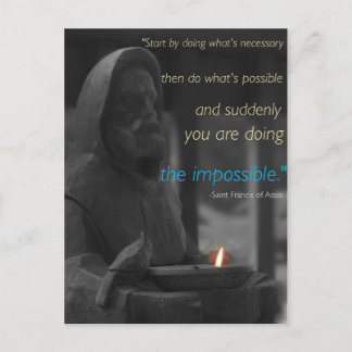 Saint Francis postcard