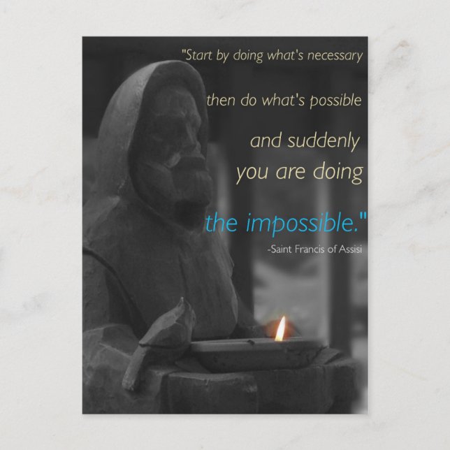 Saint Francis postcard (Front)