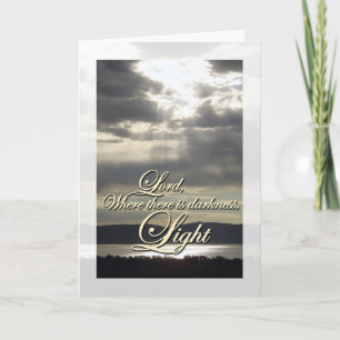 Saint Francis Prayer Light Card