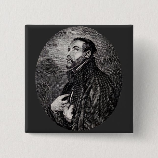 Saint Francis Xavier 15 Cm Square Badge (Front)