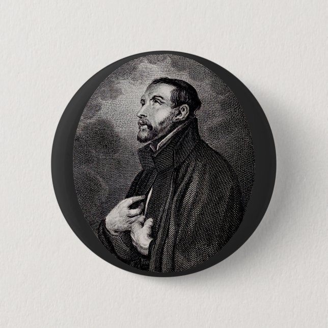 Saint Francis Xavier 6 Cm Round Badge (Front)