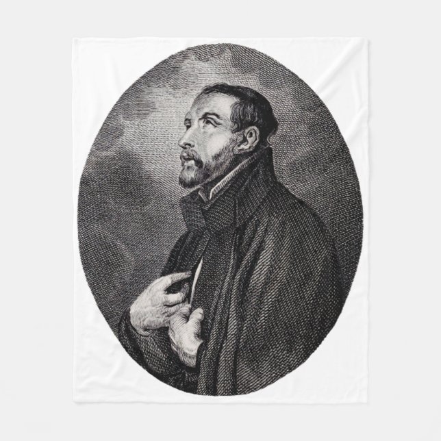 Saint Francis Xavier Fleece Blanket (Front)