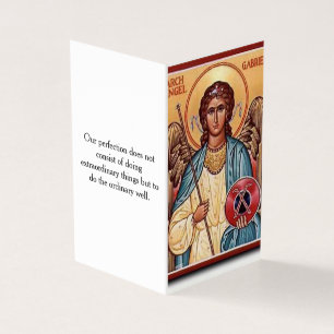 Saint Gabriel the Archangel Prayer Card