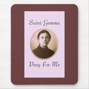 SAINT GEMMA PRAY FOR ME MOUSE PAD