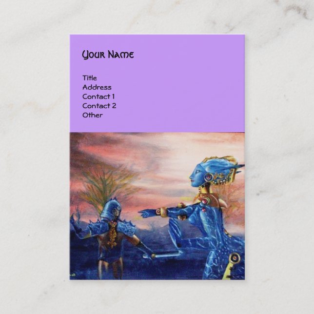 SAINT GEORGE AND ALIEN DRAGON BUSINESS CARD (Front)