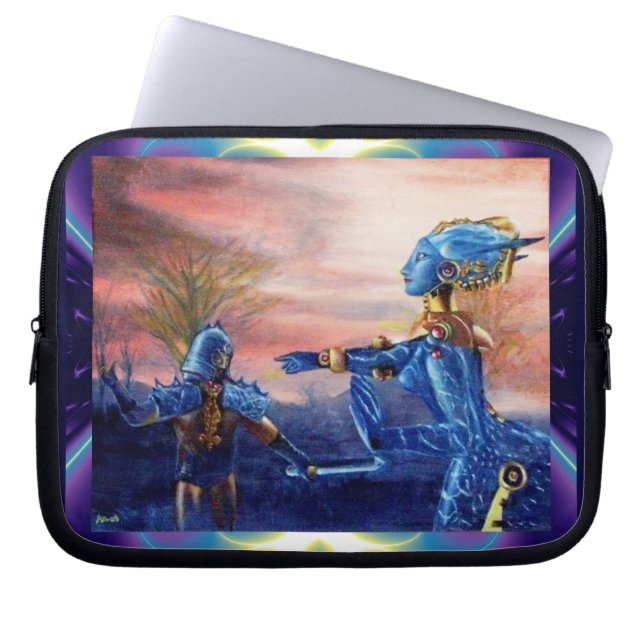 SAINT GEORGE AND ALIEN DRAGON LAPTOP SLEEVE (Front)