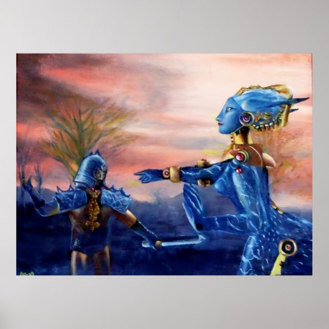 SAINT GEORGE AND ALIEN DRAGON POSTER (Front)