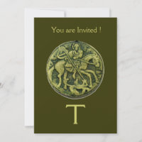 SAINT GEORGE AND DRAGON MEDALLION MONOGRAM