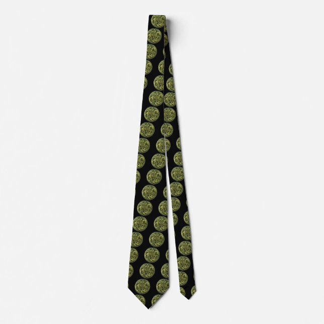 SAINT GEORGE AND DRAGON MEDALLION TIE (Front)