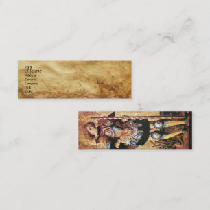 SAINT GEORGE AND DRAGON,parchment Mini Business Card