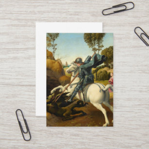 Saint George and the Dragon, 1506 by Raphael Business Card