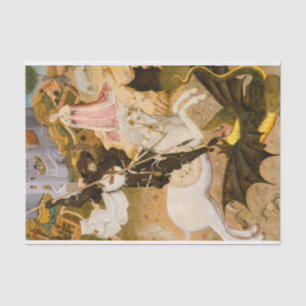 Saint George and the Dragon by Bernat Martorell Tissue Paper
