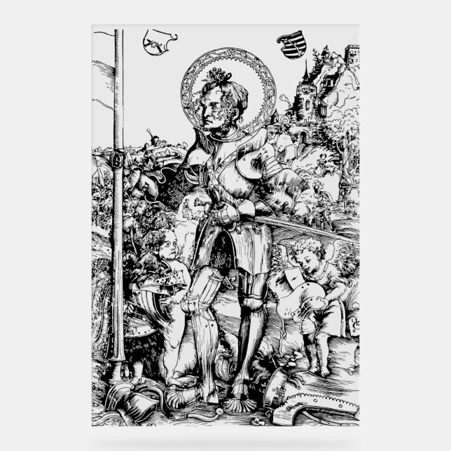 Saint George and the Dragon Great Martyr  Acrylic Sign (Front)