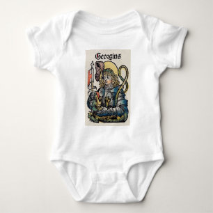 Saint George and the Dragon Great Martyr  Baby Bodysuit