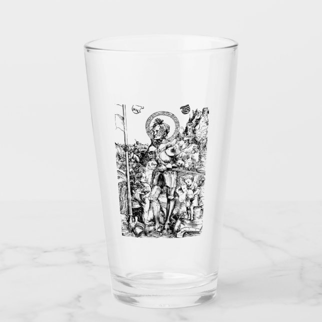 Saint George and the Dragon Great Martyr Glass (Front)