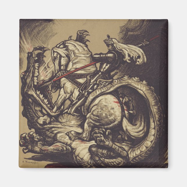 Saint George and the Dragon Great Martyr Magnet (Front)